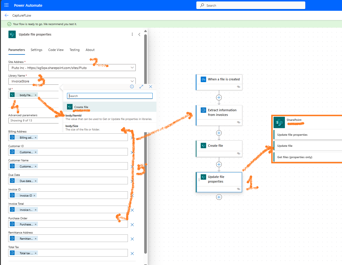 Updating file properties in SharePoint